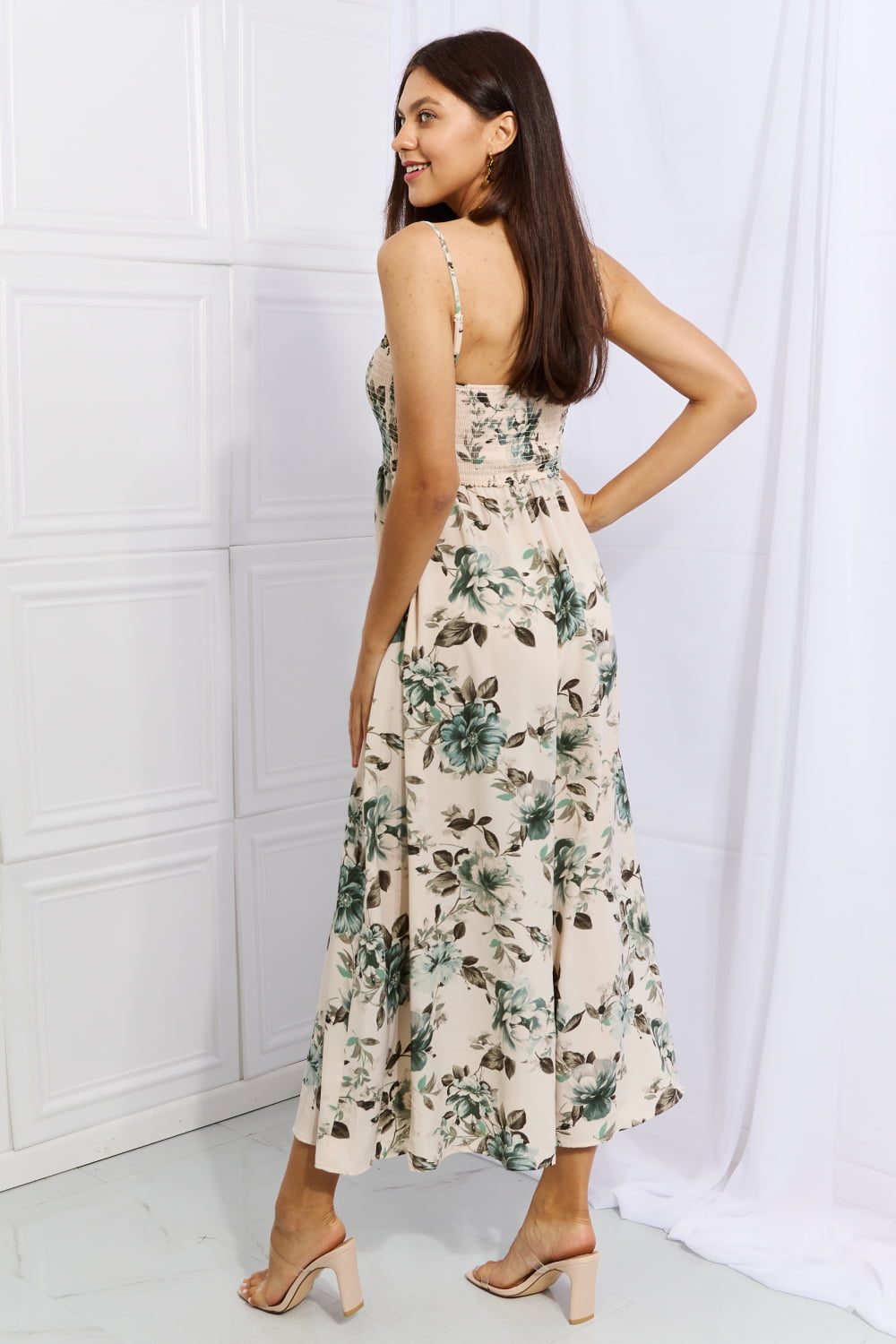 Hold Me Tight Sleeveless Floral Maxi Dress in Sage - All Dresses - Dresses - 2 - 2024