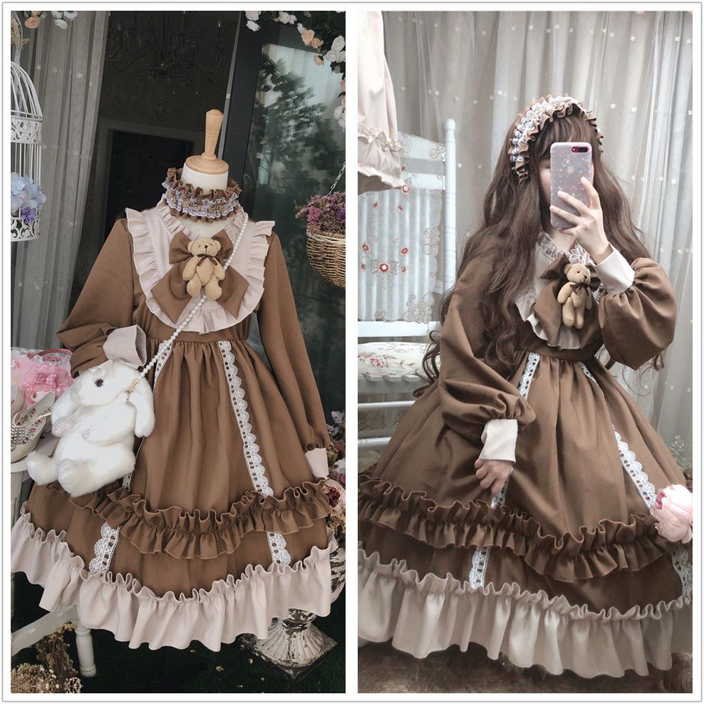 Japanese Gothic Lolita Bear Lace Dress - All Dresses - Clothing - 5 - 2024