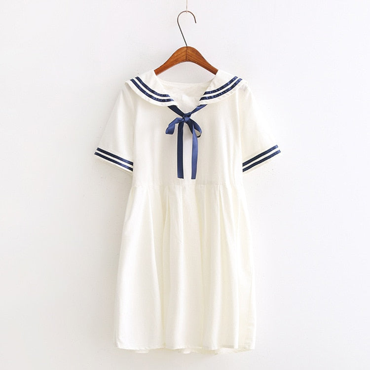 Japanese Preppy Style Lolita Dress - White / M - All Dresses - Dresses - 8 - 2024