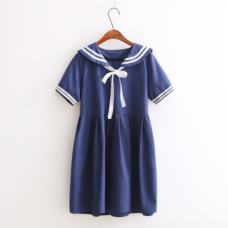 Japanese Preppy Style Lolita Dress - Blue / M - All Dresses - Dresses - 7 - 2024
