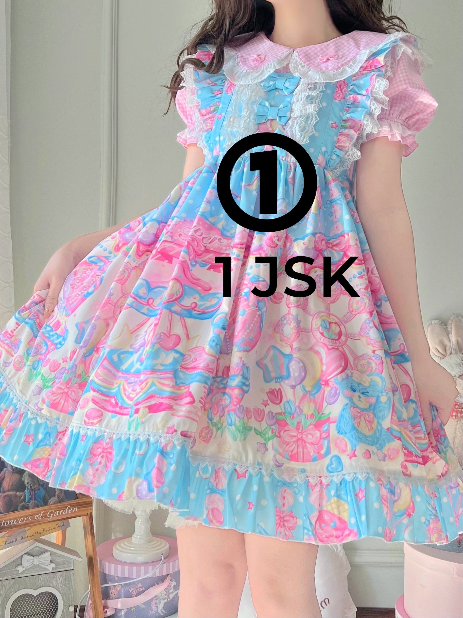 Japanese Sweet Lolita Lace Dresses - 1 blue jsk / S - All Dresses - Dresses - 19 - 2024