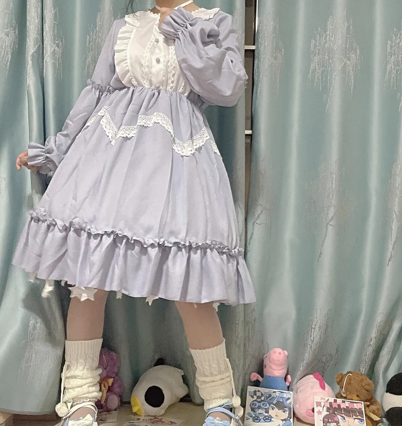 Japanese Sweet Lolita Lace Dresses - long sleeve / S - All Dresses - Dresses - 9 - 2024