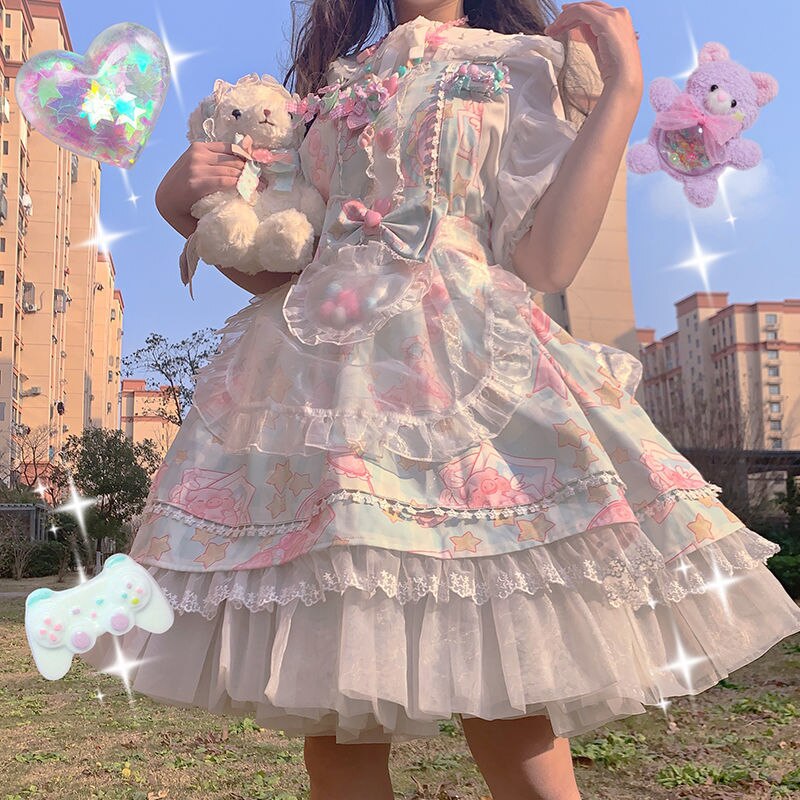 Japanese Sweet Lolita Lace Dresses - 1 JSK Dress / S - All Dresses - Dresses - 23 - 2024