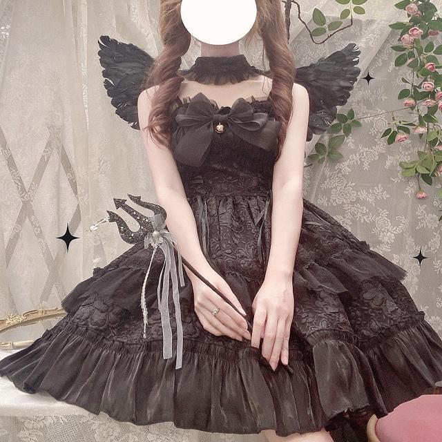 Japanese Sweet Lolita Lace Dresses - angel Black / S - All Dresses - Dresses - 15 - 2024