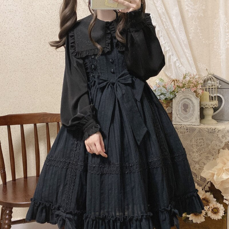 Kawaii Bow Blouse Lolita Shirt - All Dresses - Clothing - 2 - 2024
