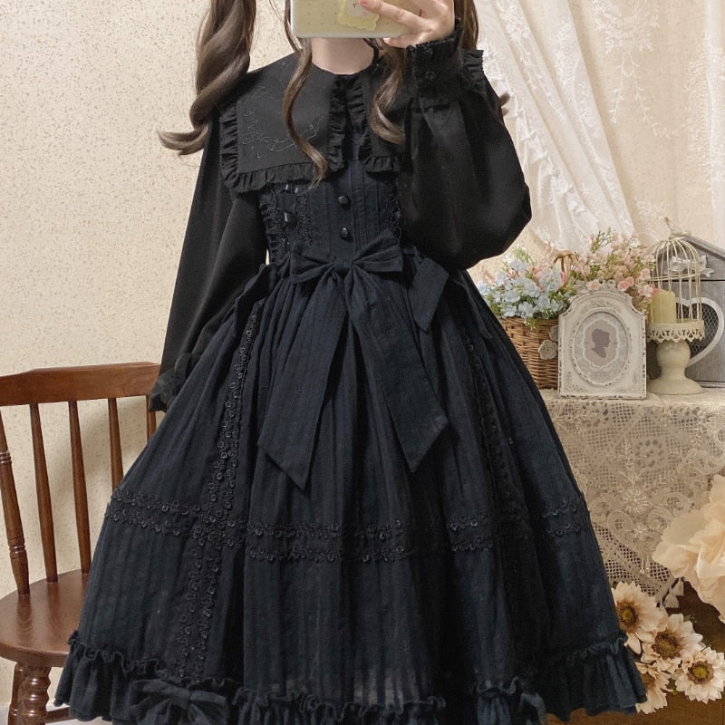 Kawaii Bow Blouse Lolita Shirt - All Dresses - Clothing - 3 - 2024