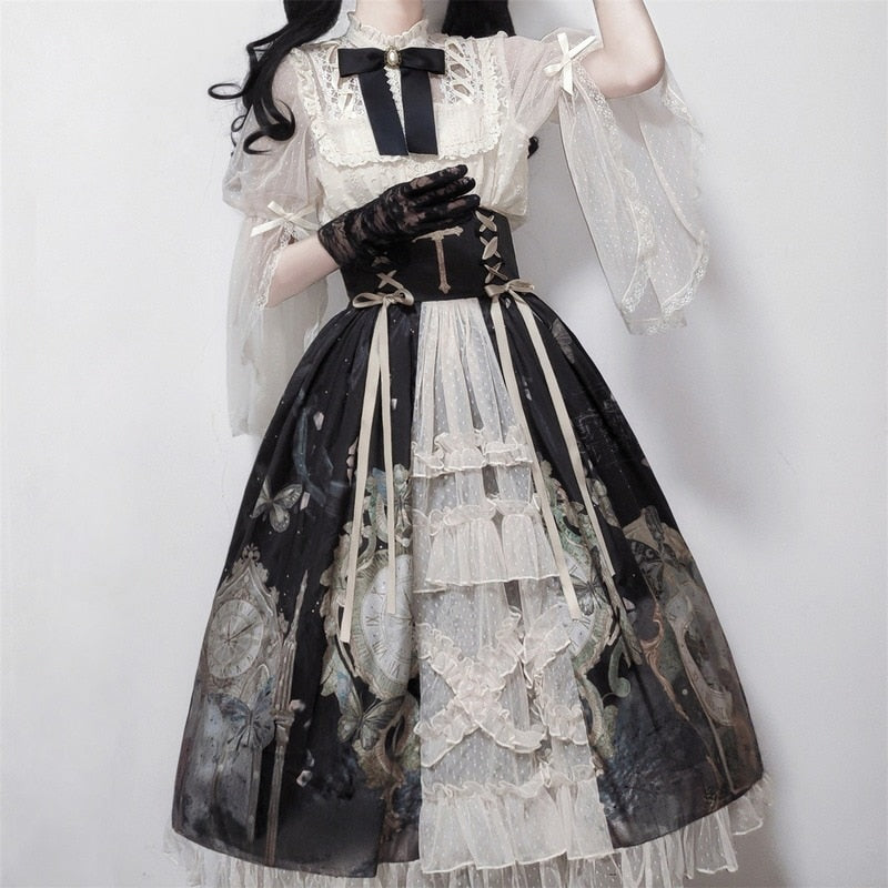Kawaii Butterfly Princess Lolita Set - All Dresses - Clothing - 3 - 2024