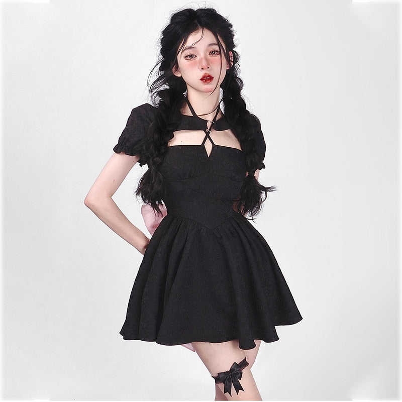 Kawaii Gothic Bow Dress - All Dresses - Clothing - 3 - 2024