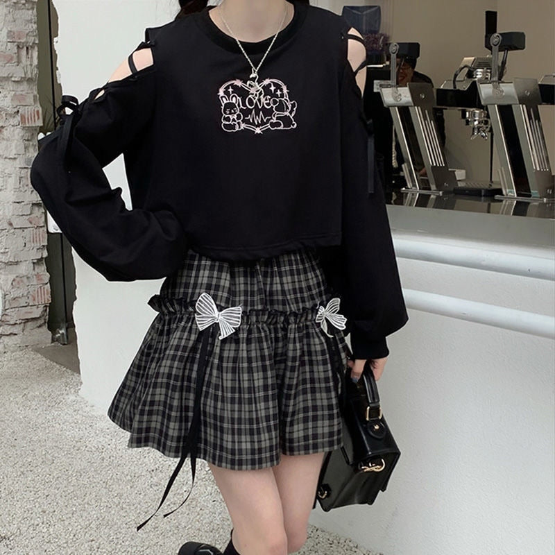 Kawaii Gothic Lolita Plaid Skirt - All Dresses - Skirts - 3 - 2024