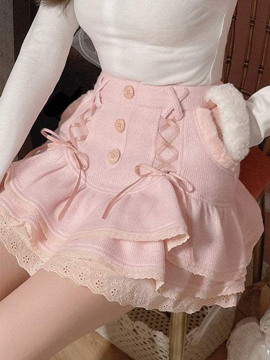 Kawaii Lace Mini Set - All Dresses - Shirts & Tops - 1 - 2024