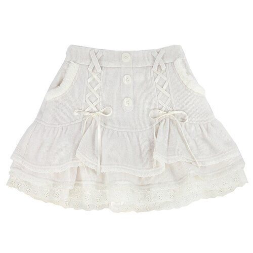 Kawaii Lace Mini Set - Only White Skirt / M - All Dresses - Shirts & Tops - 10 - 2024