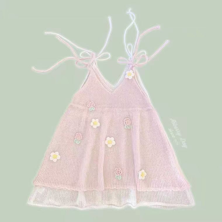 Kawaii Lolita Sling Dress - Pink / S - All Dresses - Dresses - 7 - 2024