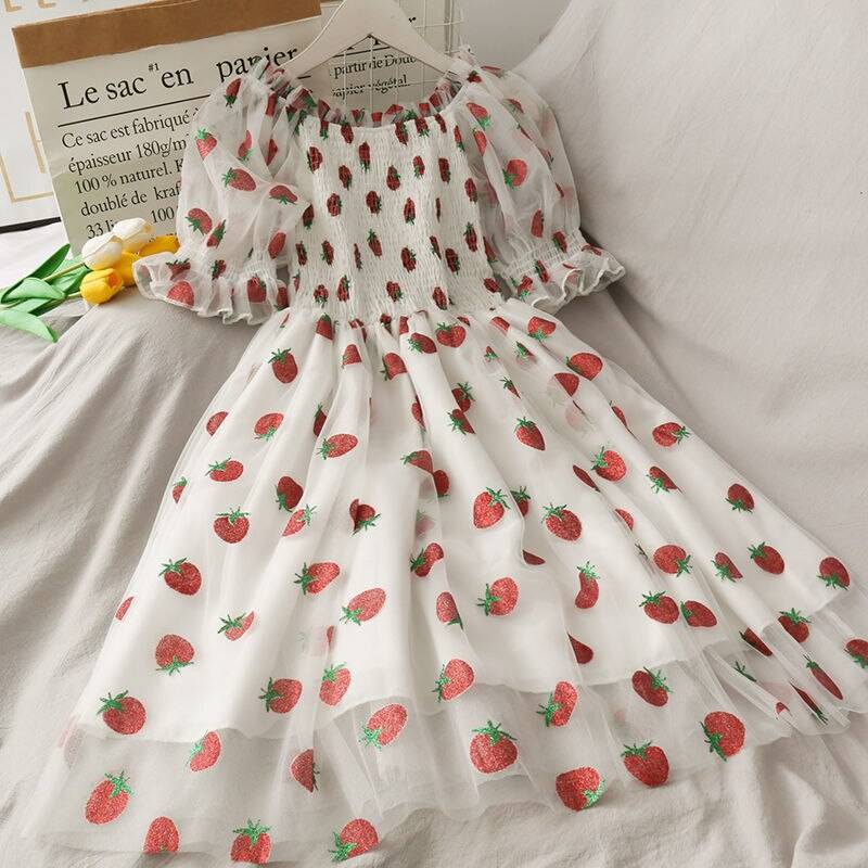 Kawaii Strawberry Dress - All Dresses - Dresses - 10 - 2024