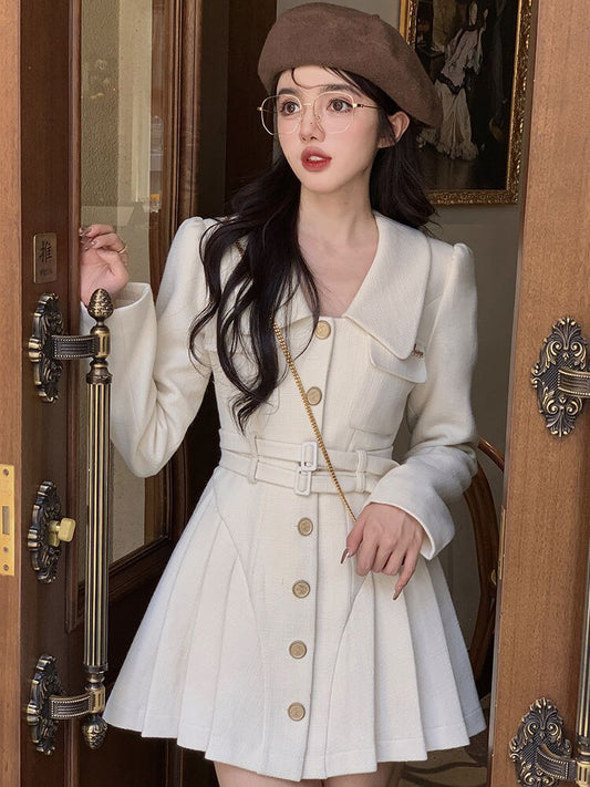 Korean Pleated Dress Coat - All Dresses - Shirts & Tops - 2 - 2024
