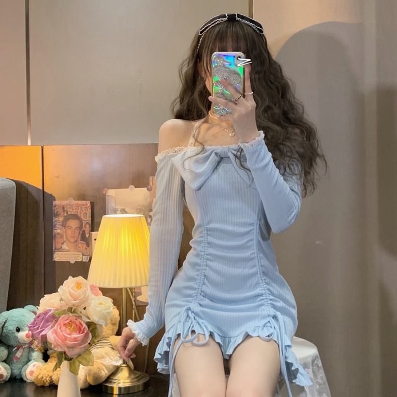 Korean Style Ruffled Lolita Dress - Blue / S - All Dresses - Shirts & Tops - 7 - 2024