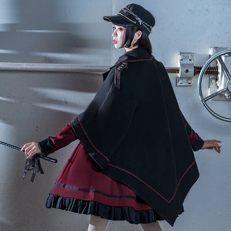 The Last Battle ~ Gothic Long Sleeve Lolita Dress - All Dresses - Clothing - 6 - 2024