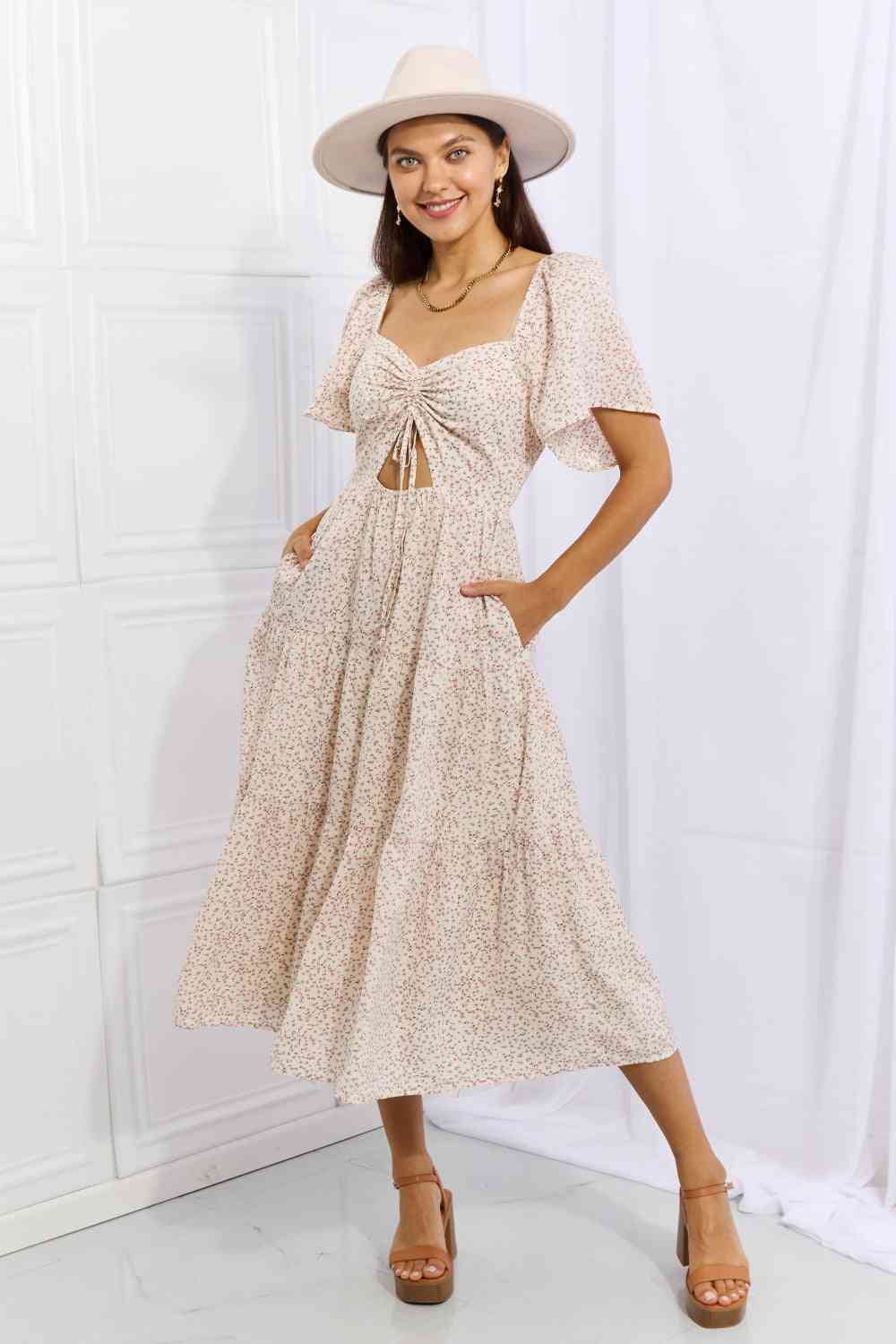 Let It Grow Full Size Floral Tiered Ruffle Midi Dress - All Dresses - Dresses - 3 - 2024
