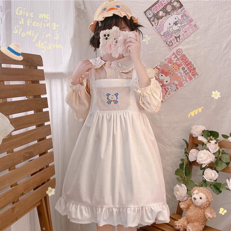 Lolita Dress With Puppy Bowknot - White - All Dresses - Baby & Toddler Clothing - 4 - 2024
