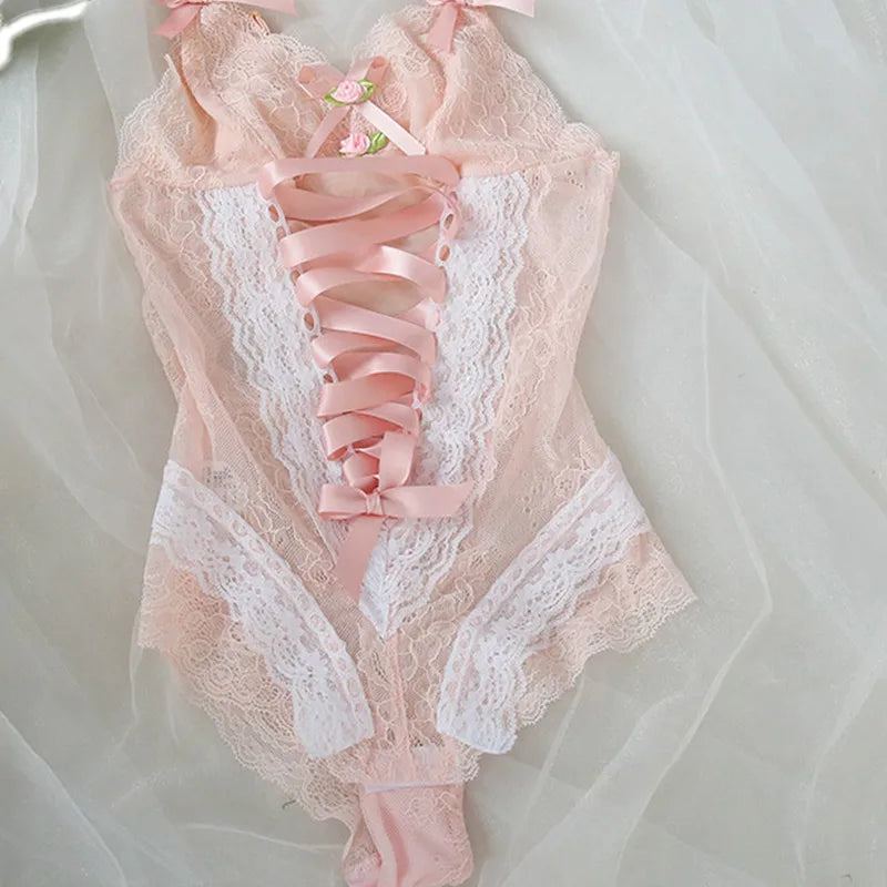 Lolita Lace Babydoll Bodysuit - All Dresses - Lingerie - 2 - 2024