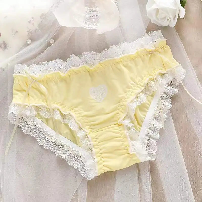 Lolita Lace Heart Panties - Yellow / L / 1pc - Sexy Lingerie - Lingerie - 9 - 2024