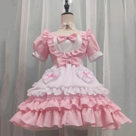 Lolita Pink Maid Dress - Sweet Japanese JSK - All Dresses - Dresses - 1 - 2024