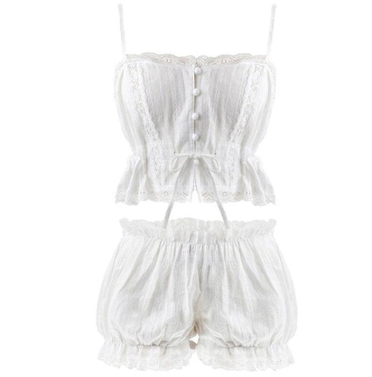 Lolita Ruffle Underwear Set - White / M - All Dresses - Clothing - 7 - 2024
