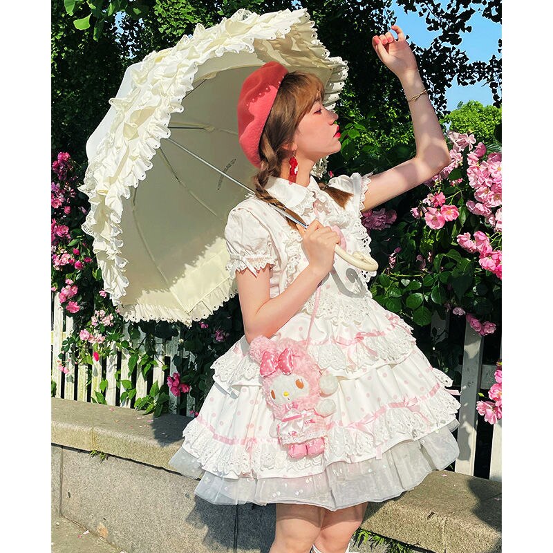 Lolita Sweet Love Polka Dot Dress - Pink / L - All Dresses - Dresses - 14 - 2024
