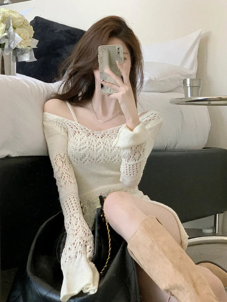 Long Sleeve Lace Mini Dress - All Dresses - Dresses - 5 - 2024