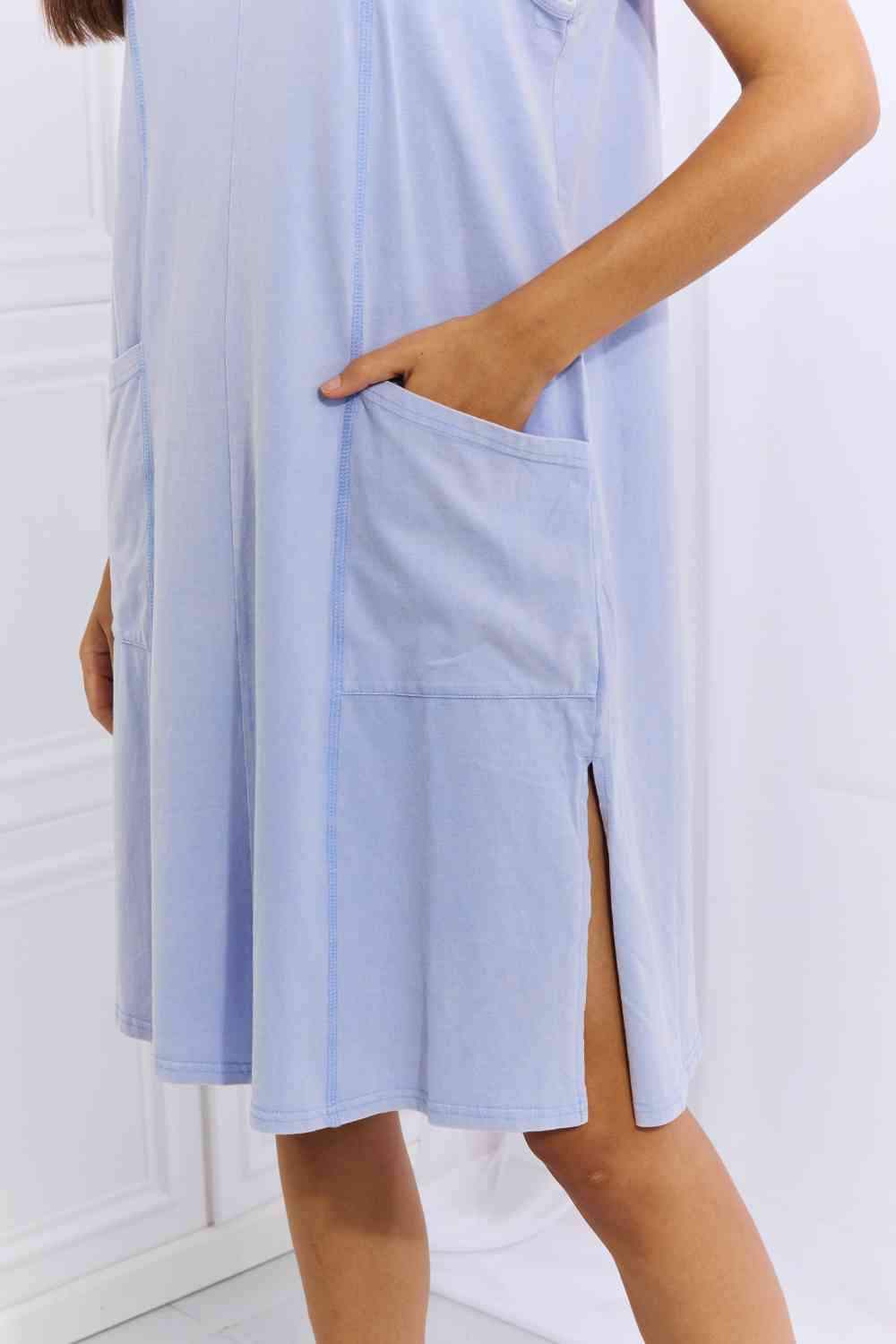 Look Good Feel Good Full Size Washed Sleeveless Casual Dress in Periwinkle - All Dresses - Dresses - 10 - 2024