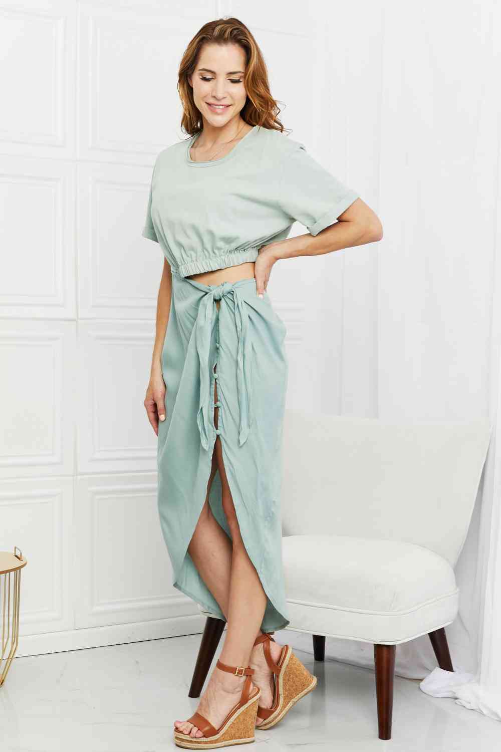 Make It Work Cut-Out Midi Dress in Mint - All Dresses - Dresses - 3 - 2024