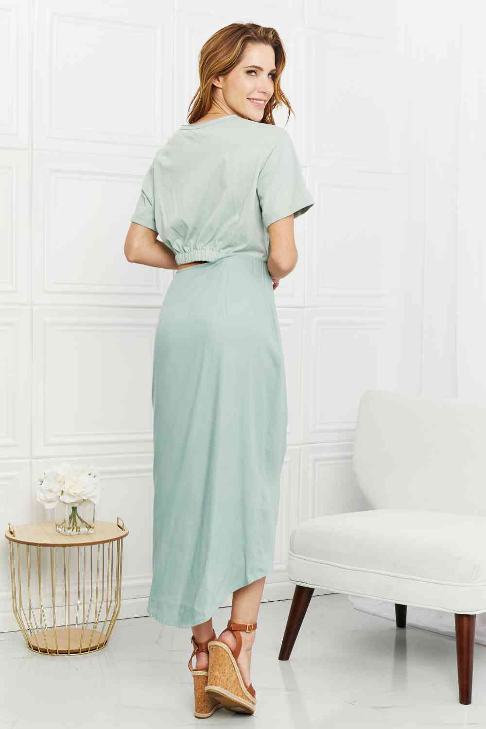 Make It Work Cut-Out Midi Dress in Mint - All Dresses - Dresses - 2 - 2024