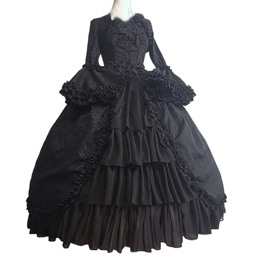 Medieval Court Gothic Lolita Dress with Square Neck - All Dresses - Dresses - 1 - 2024