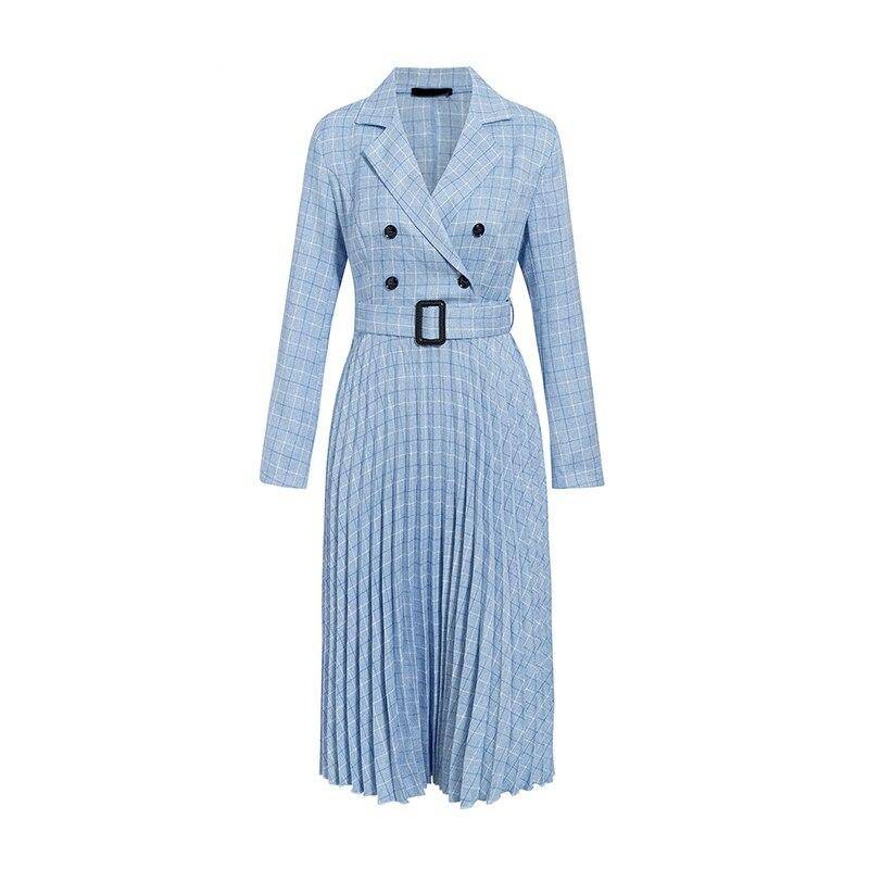 Midi Length Blazer Dress - Blue / S - All Dresses - Dresses - 18 - 2024