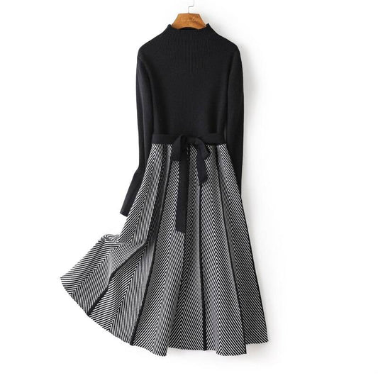 Midi Sweater Dress - Black / M - All Dresses - Dresses - 13 - 2024