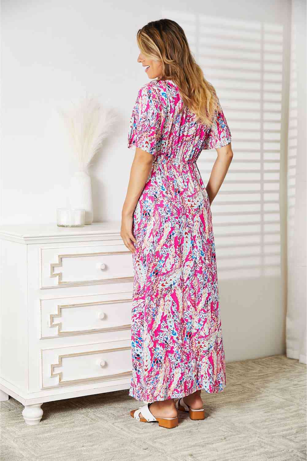 Multicolored V-Neck Maxi Dress - All Dresses - Dresses - 7 - 2024