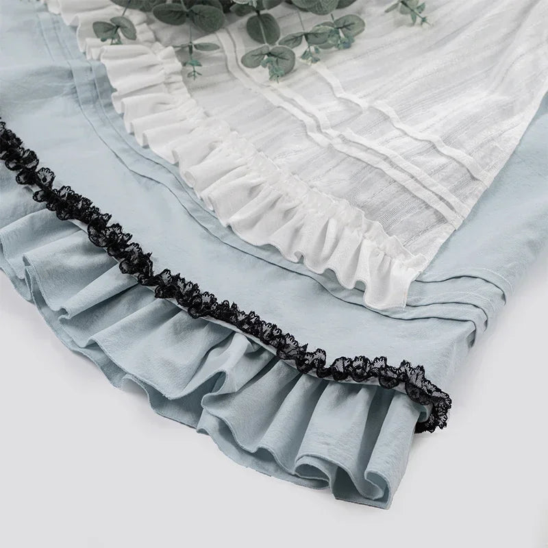 Original Chinese Cotton Velvet Stitching Apron Lolita Dress - All Dresses - Dresses - 3 - 2024