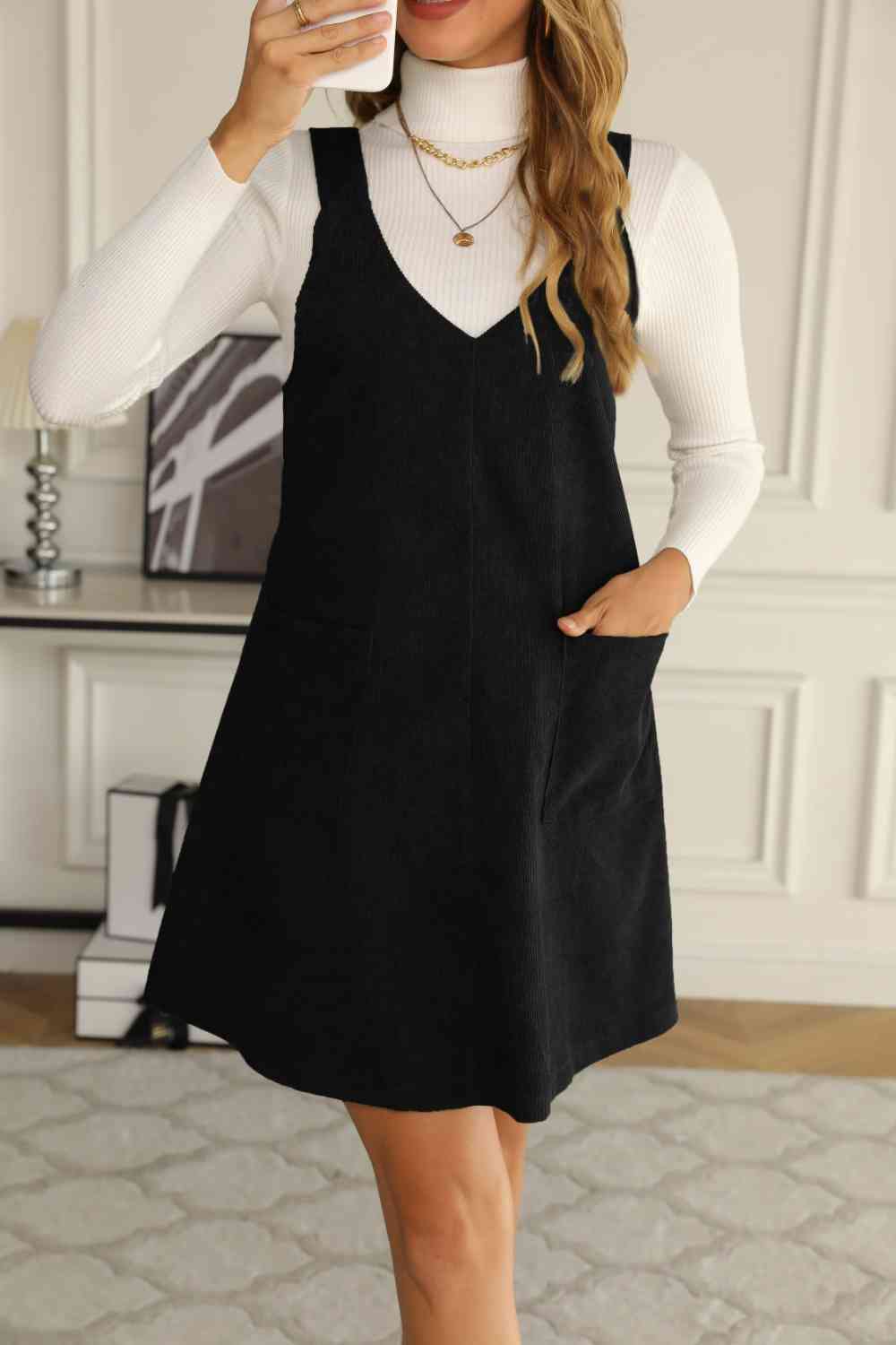 Overall Dress with Pockets - All Dresses - Dresses - 5 - 2024