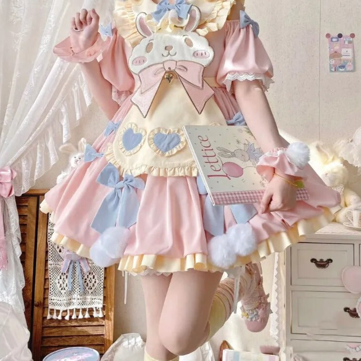 Pastel Easter Bunny Lolita Dress - All Dresses - Dresses - 3 - 2024