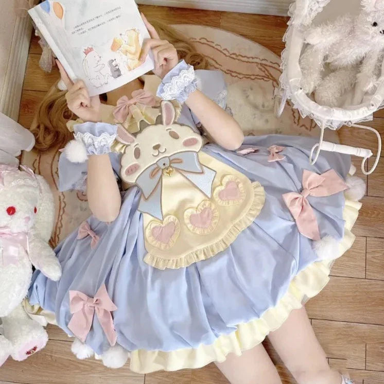 Pastel Easter Bunny Lolita Dress - All Dresses - Dresses - 2 - 2024