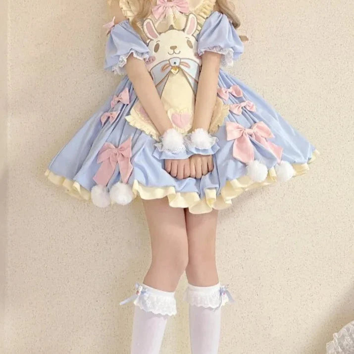 Pastel Easter Bunny Lolita Dress - All Dresses - Dresses - 6 - 2024