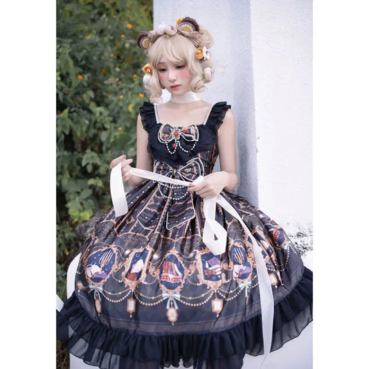Pink Sweet Kawaii Strawberry Print JSK Lolita Dress - Cute Red Lolita Dress - All Dresses - Dresses - 2 - 2024