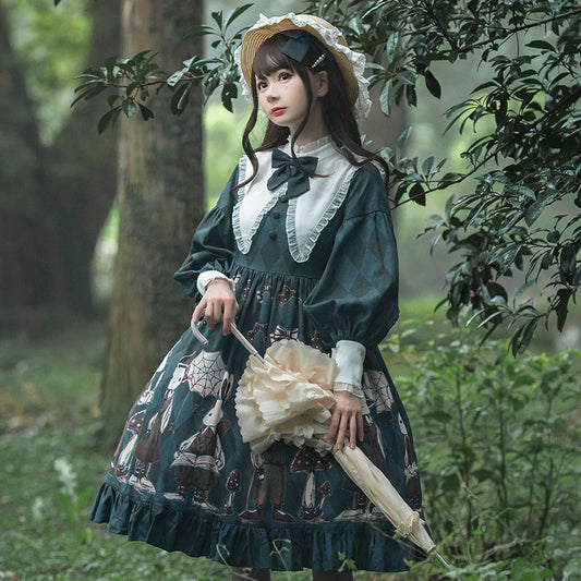 Poisonous Mushroom Gothic Lolita Dress - All Dresses - Eye Makeup - 1 - 2024
