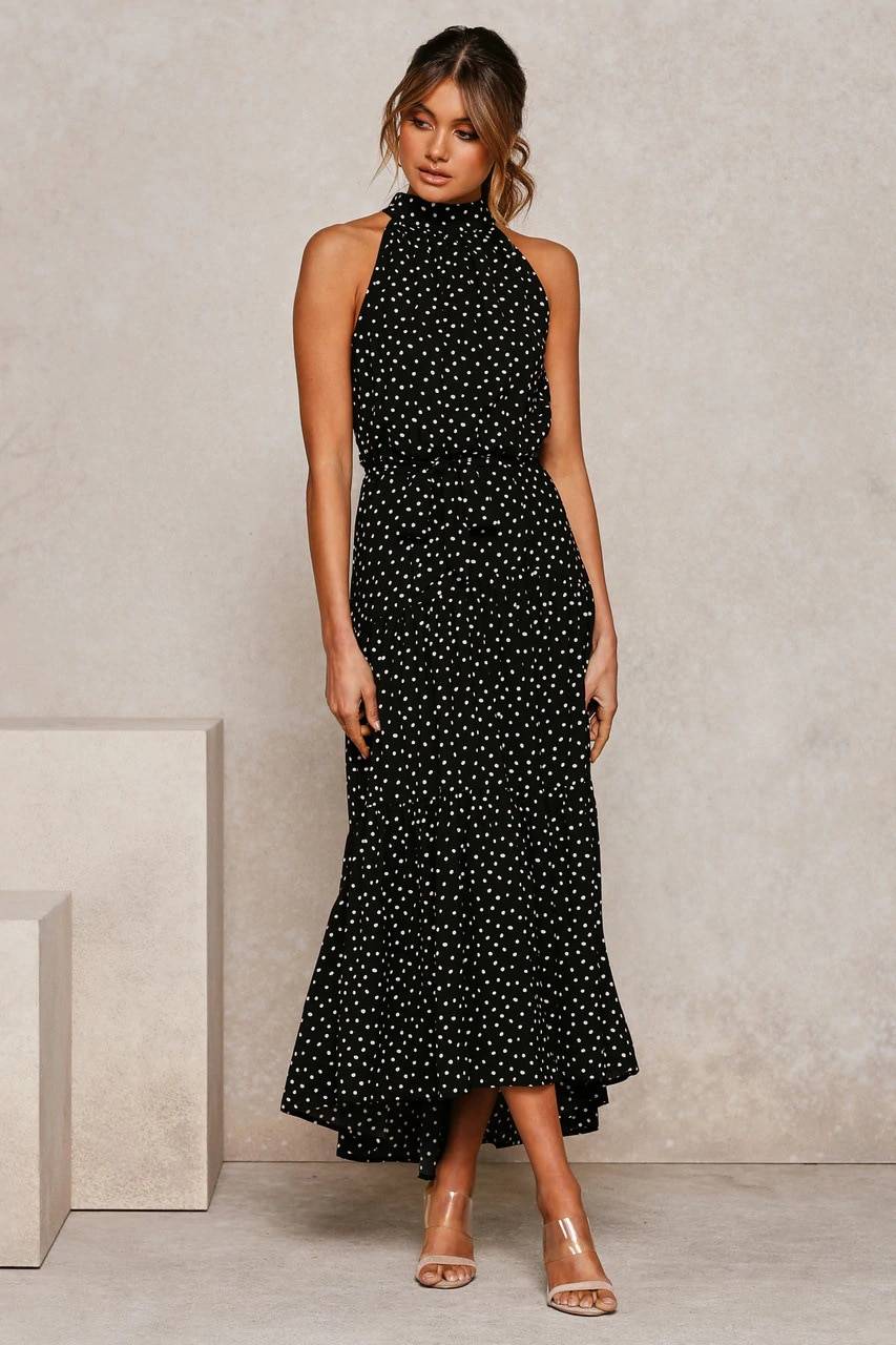 Polka Dot Halter Dress - All Dresses - Clothing - 27 - 2024