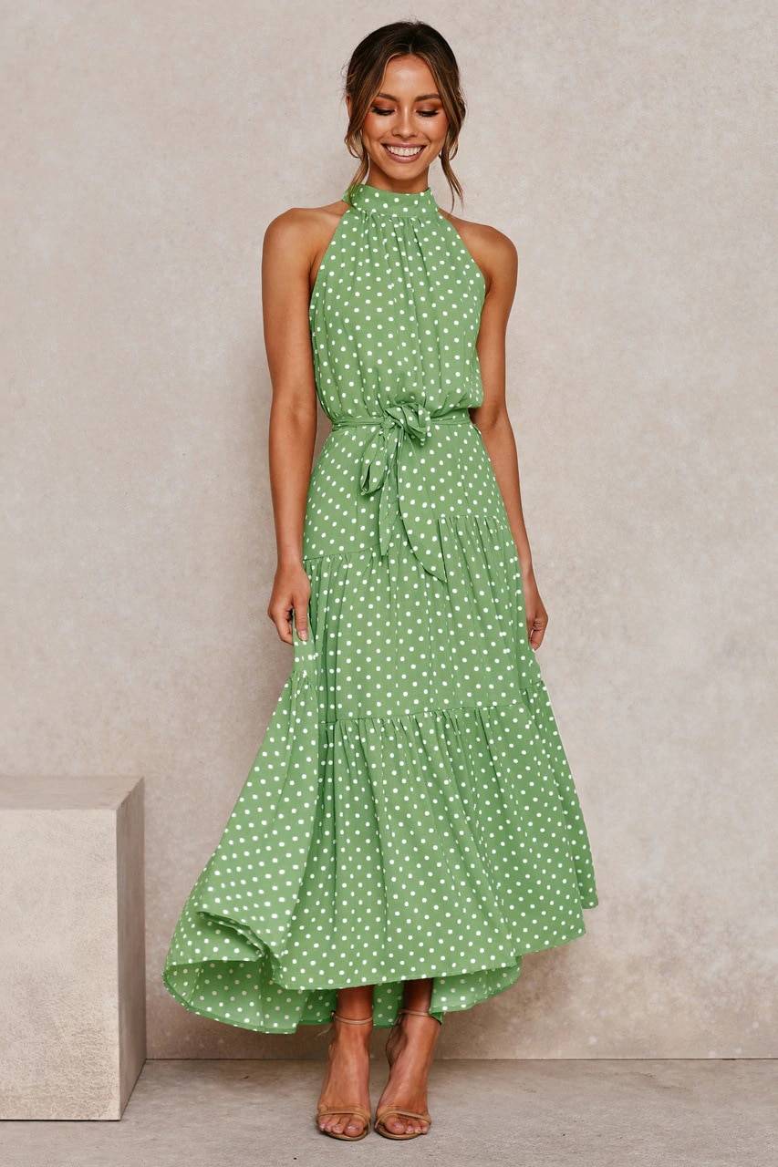 Polka Dot Halter Dress - All Dresses - Clothing - 13 - 2024