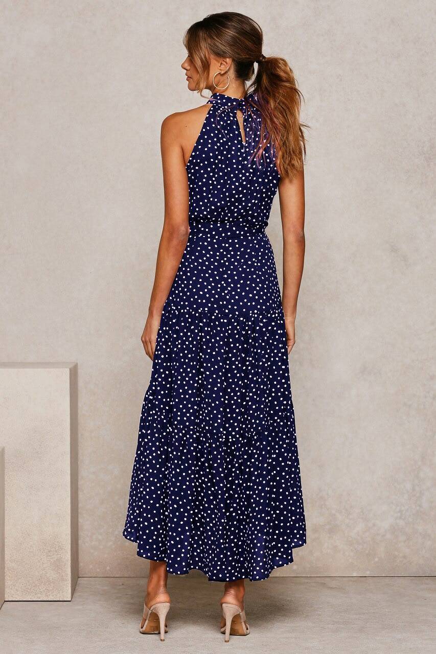 Polka Dot Halter Dress - All Dresses - Clothing - 23 - 2024