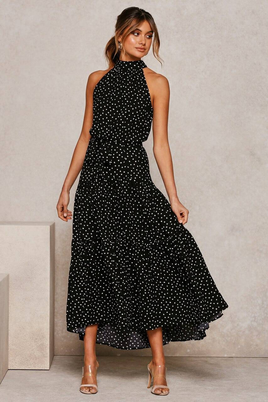 Polka Dot Halter Dress - All Dresses - Clothing - 28 - 2024