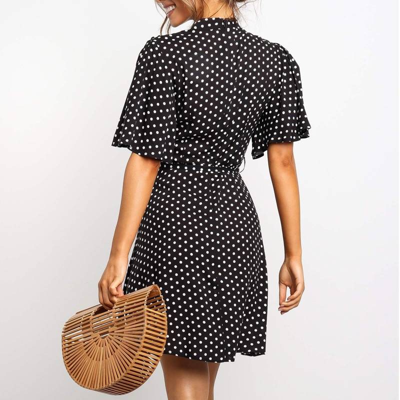 Polka Dot Mini Dress - All Dresses - Clothing - 2 - 2024