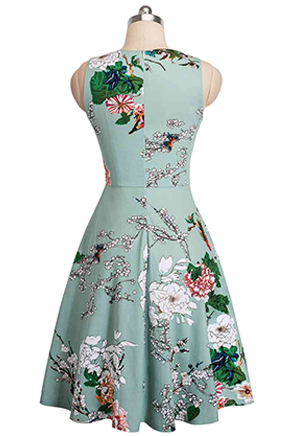 Printed Smocked Waist Sleeveless Dress - All Dresses - Dresses - 33 - 2024