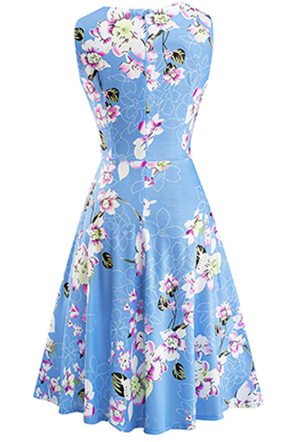 Printed Smocked Waist Sleeveless Dress - All Dresses - Dresses - 30 - 2024