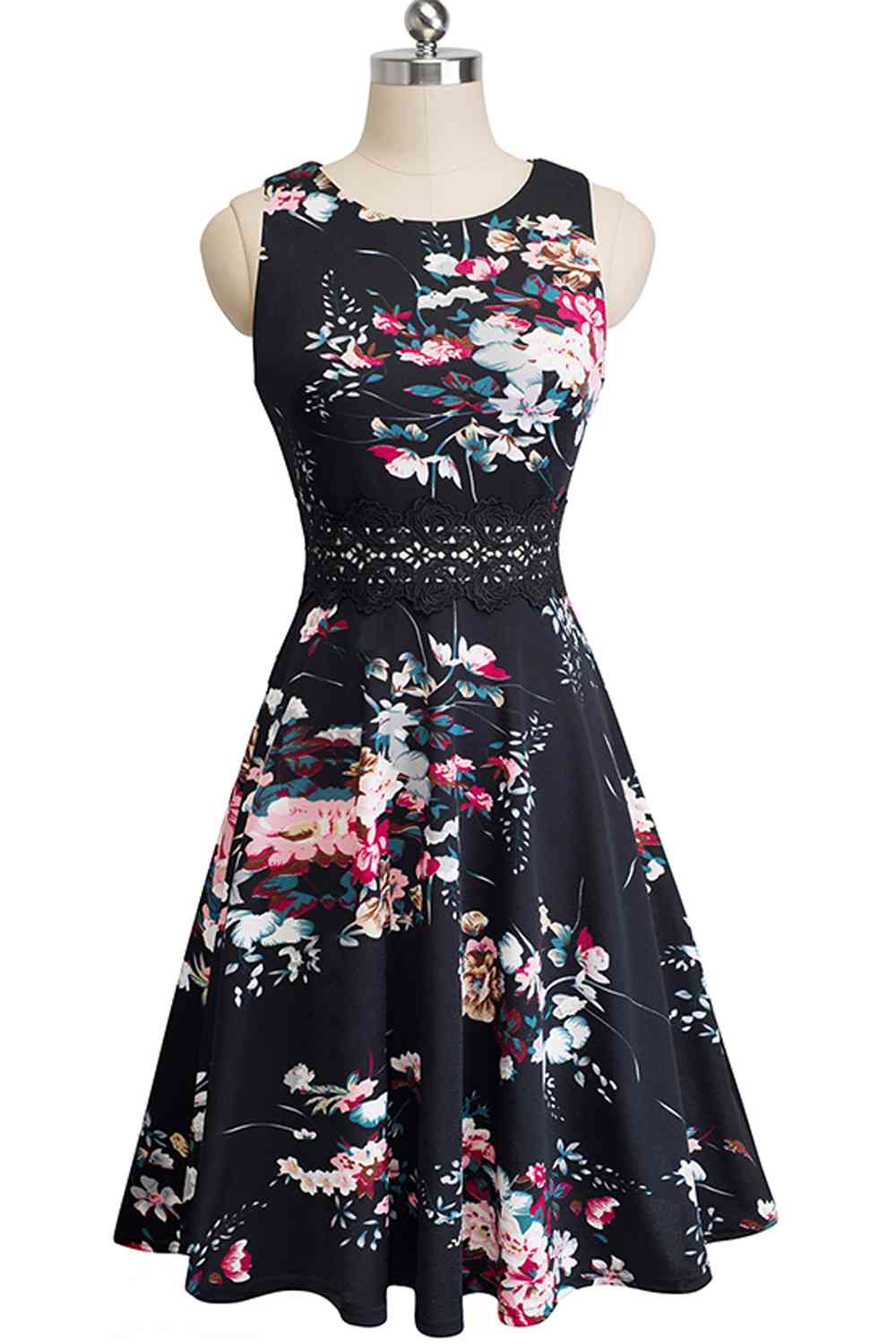 Printed Smocked Waist Sleeveless Dress - All Dresses - Dresses - 8 - 2024